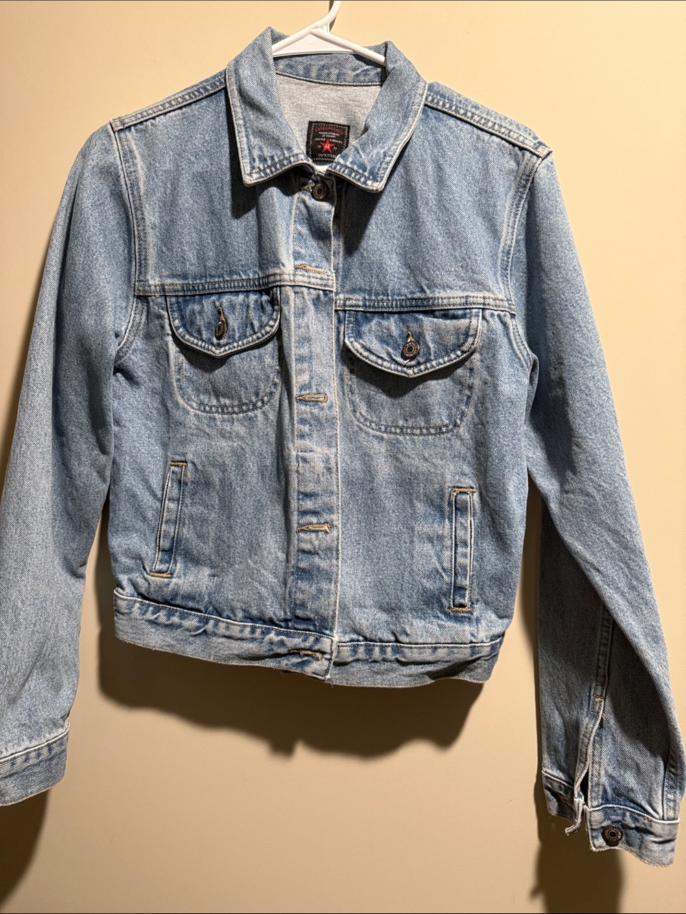 American Eagle Outfitters Light Wash Blue Denim Jacket